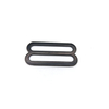 38mm 20mm 25mm Adjustable Fixing Black Metal Handbag Strap Length Tri Glide Buckle Slider Slide Clip