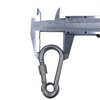 High Quality Stainless Steel 316 Snap Hook Rigging Carabiner With Eyelet and Screw 7*70mm