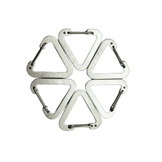 3MM Triangle Carabiner Mini Clip Custom Carabiners Aluminum Carabiner Clip Hook Apparel Accessory Bag Buckle Snap Hook