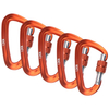 BT-L17 Black 12KN Aluminum Rock Climbing Safety Carabiner D Shape Locking Screw Carabiners