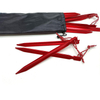 Aluminum Canopy Tri-beam Tent Pegs Garden Stakes Ground Nail Heavy Duty With Reflective Cord Hammock Camping