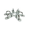 6MM Zinc Plated Round Eye Pad Light Hook Camping Carabiner Fixation Hook Wire Rope Hook
