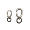 High Quality Zinc Alloy Swivel Snap Hook Oval Ring Keychain Buckle for Dog Leash