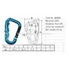 Snake Embossed Handbag Aluminum Snap Hook ,No Tensile Strength Carabiner Bit Aluminum Snap Hook, Hook in Multiple Colors