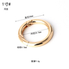 BT-56 Zinc Alloy Sliver Gun Key Metal Circle Snap Clip Hook O-ring Spring Gate Round Hook Carabiner Bag Hardware Accessories 50m