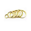 Thicken Polished High End Metal Flat Split Key Ring Custom Size Key Chain Pet Accessories