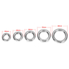 BT-56 Spring Round Circle Snap Clip Hook O Ring Keychain Key Ring Carabiner Snap Hook Small Metal Clasp O Rings for Bags