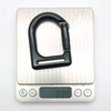 Black Zinc Alloy D-type Buckle 38MM Webbing Carabiner for Keychain Hiking Climbing
