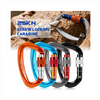 Heavy Duty D Shape Custom Carabiner Black Aluminum Carabiner 25kn Swivel Rated Carabiners Locking