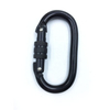 BT-244 Promotional OEM Colorful 22KN Hiking Steel High Quality Tension Cheap Locking Rock Carabiner With Screw Climbing Hook