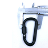 High Quality D Shape Flat Aluminum Snap Hook Screw Carabiner With Screw for Keychain