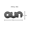 Aluminum Wind Rope Buckles Fastening Hook Eye Tent Wind Rope Buckle
