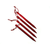 Aluminum Canopy Tri-beam Tent Pegs Garden Stakes Ground Nail Heavy Duty With Reflective Cord Hammock Camping