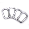 New Style 4.8mmx52mmx36mm Aluminum Alloy Carabiner Square Silver Black Clip Hook Carabiner Keychain Hook Clip