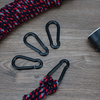 Factory Direct Gourd Shape Snap Hook Black Spray-paint Carabiner Rope Outdoor Hanging Accessory Hammock