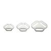 15mm/20mm/25mm Triangle Aluminum Buckle for Dog Harness Metal Pet Chest Strap Accessory with Three Hole