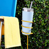 OEM Outdoor Colorful Steel Drink Holder Stakes Multi-functional Wine Glass Cup Holder