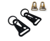 5mm Zinc Alloy Ring Tactical Clasp Olecranon Snap Hooks Sling Clips Black Hk Clip Eagle's Beak Hook Webbing Metal Hook