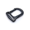 Black Tention Zinc Alloy Buckle Making Accessories Yoga Swivel Snap Hook Strap Carabiner Webbing Metal Hook