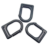 Black Zinc Alloy D-type Buckle 38MM Webbing Carabiner for Keychain Hiking Climbing