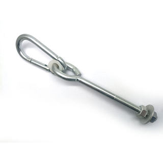 Thread Hook Playground Yoga Seat Safety Ceiling Mount Swing Hanger With Snap Hook Bolt