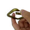 Wenzhou Bai Te Rigging Hardware Square Bronze Aluminum Small Carabiner Clips Sanp Hook Key Chain