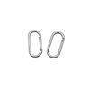 D-Rings/O Ring Aluminum Hook Square Shape Carabiner Straight Hardware Many Types Sizes for Keychain