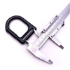 Shelf D-shaped Ring Semi-circular Ring Button Black Metal Keychain Hiking Climbing Carabiner