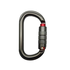25kn Safety Hook Auto Locking D Shape Aluminum Carabiner for Climbing,Hammock,Hiking