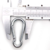 BT-245 Bulk Steel Carabiner Chrome Silver Carabiner Clip Galvanized 8*80mm Zinc Spring Clips Plated Karabiner Snap Hook