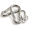 DIN5299 Stainless Steel Carabiner Hook Carbine Metal Spring Buckle Key Ring Carabine Heavy Duty for Camping Hiking 304 Snap Hook