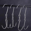 Stainless Steel Butcher Swivel Double Slaughter House Hanging Rolling TruckMeat Hooks S-hook Rolling Meat Hook