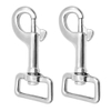 BT-Z857 Zinc Alloy Moschettone Hardware Nickel Plated Bolt Metal Dog Shape Holder With Metal Carabiner Swivel Metal Hook Snap