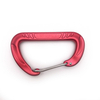 Hammock Wire Rope Spring Hooks 12kn Rock Climbing Clips Lanyard Karabiner Aluminium Round Carabiner
