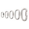 Metal Lock Screw Snap Carabiner Key Chain Clip Camp Mountaineering Quick Links Hook Climbing Accessories