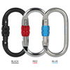BT-2441 Heavy Duty 25kn Lifting Self-locking Carabiner Oversized Lock Oval Metal Snap Clip Carabiner