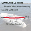 Cord 54 Inch 1371 Long Replace Break Away Boat Kill Switch Braid Retractable Tool Coil Lanyards Bungee Cord With Carabiner