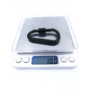 High Quality D Shape Flat Aluminum Snap Hook Screw Carabiner With Screw for Keychain