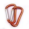 Aluminum 5KN Black Laser Logo Wiregate Hammock Metal Snap Hook Spring Clamp Hook Keychain Clip Karabiner