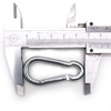 BT-245 Bulk Steel Carabiner Chrome Silver Carabiner Clip Galvanized 8*80mm Zinc Spring Clips Plated Karabiner Snap Hook