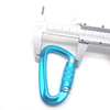 Snap Hooks Wholesale Carabiner 12kn Aluminum D Type Buckle Hanging Auto Locking Carabiner Screw Hammock