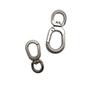 High Quality Zinc Alloy Swivel Snap Hook Oval Ring Keychain Buckle for Dog Leash