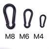 Factory Direct Gourd Shape Snap Hook Black Spray-paint Carabiner Rope Outdoor Hanging Accessory Hammock