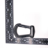 BT-Z525 Heavy Zinc Alloy Black Indoor Sport Safety Hanging Suspension Training Yoga Swivel Hook 38 mm Lanyard Carabiner