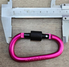 High Quality Aluminium Hook D Style Carabiner for Keychain Customized Color